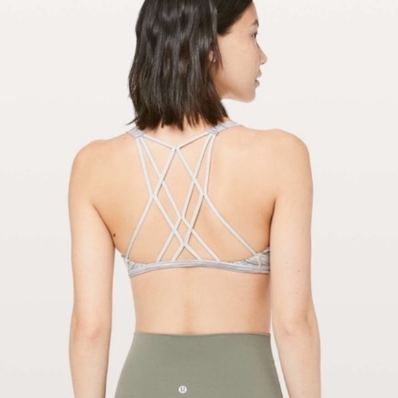 Lululemon Free To Be Zen Bra - Heathered Gray - Picture 3 of 7